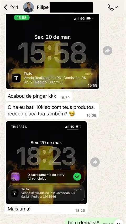 Print de resultado de sócio